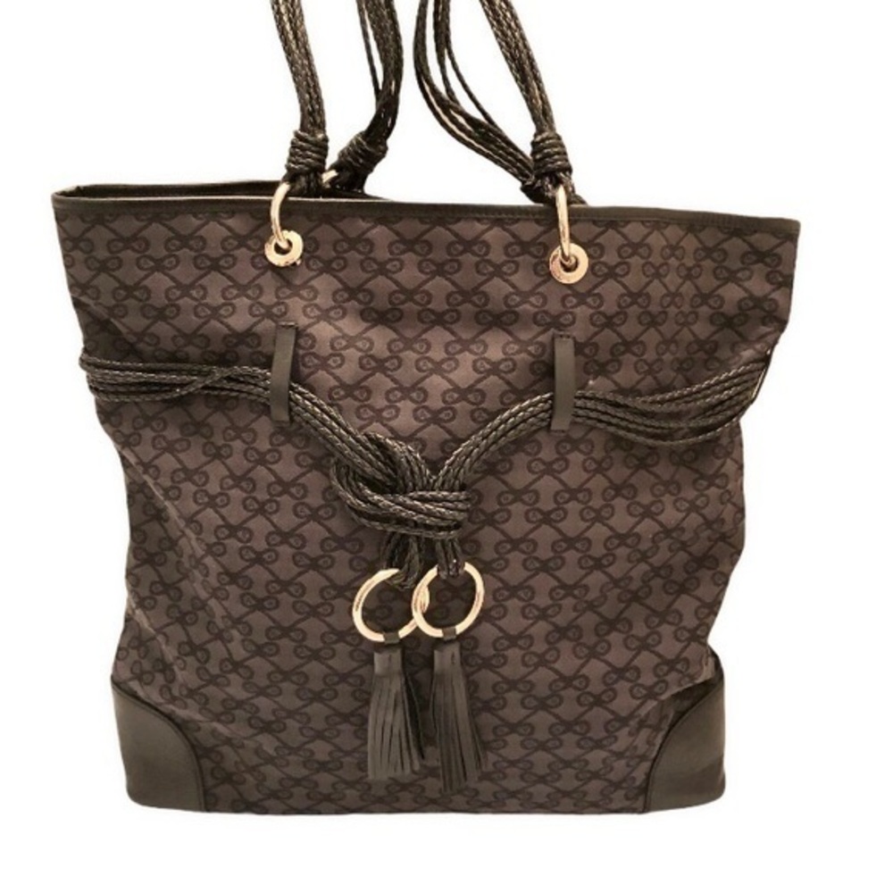 Anya hindmarch London large black tote bag